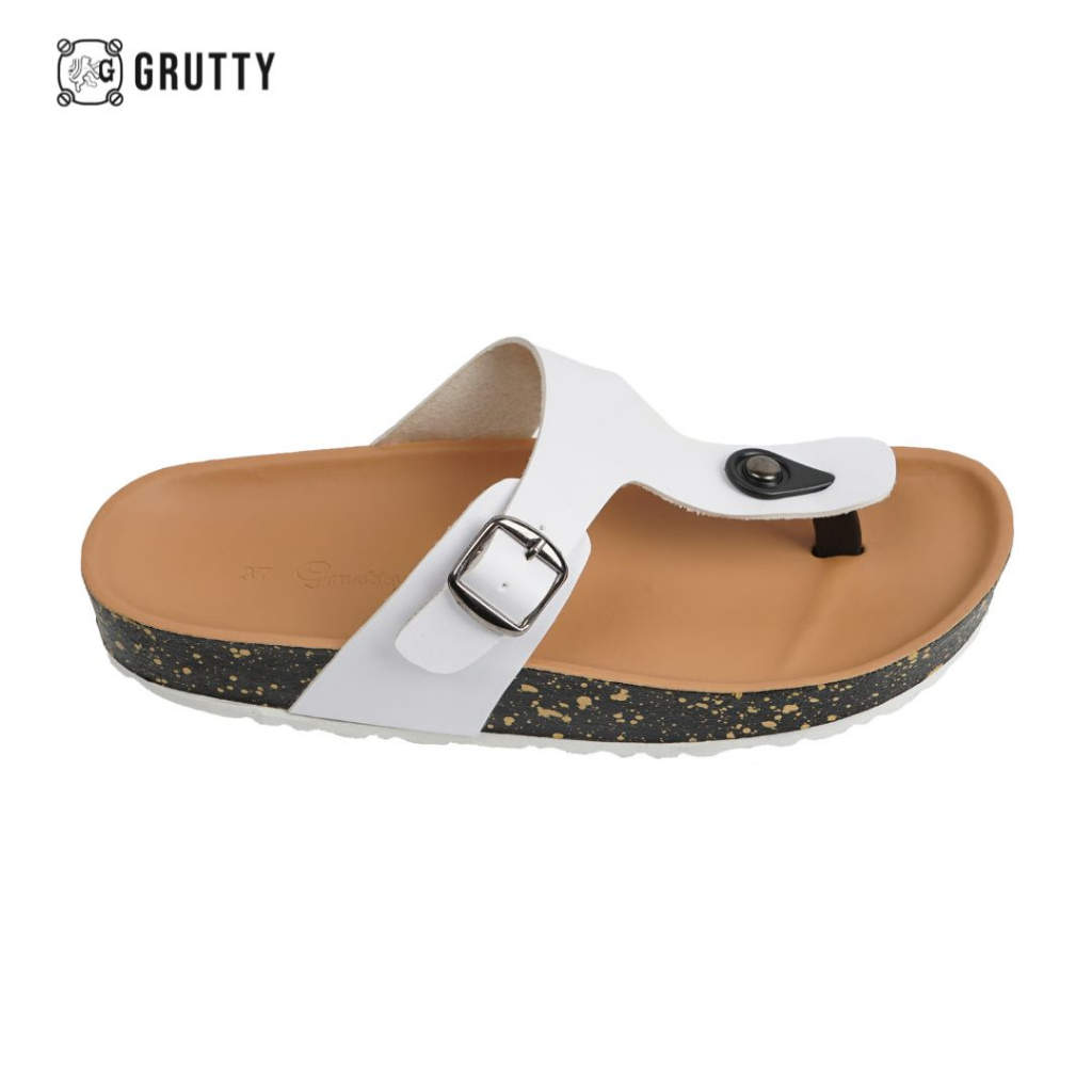 Sandal Wanita Jepit Sendal Slide Putih MS01 Anti Licin