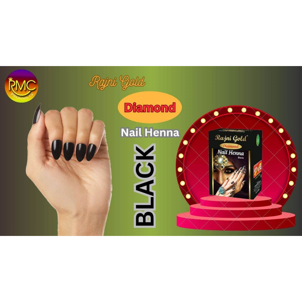 DIAMOND KUTEK / NAIL HENNA TUBE RAJNI GOLD ORIGINAL BPOM - RED NATURAL ORANGE BLACK MAROON PINK - AL-LATIF - AL LATIF HEENA KUKU