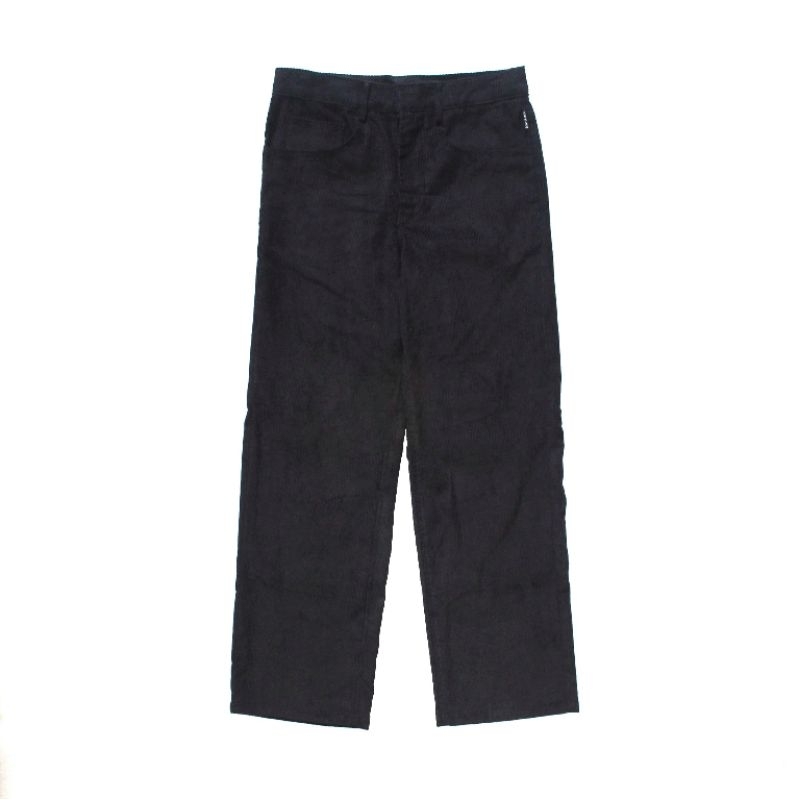 Celana Corduroy panjang pria- Blue Black Corduroy Pants- celana corduray hitam