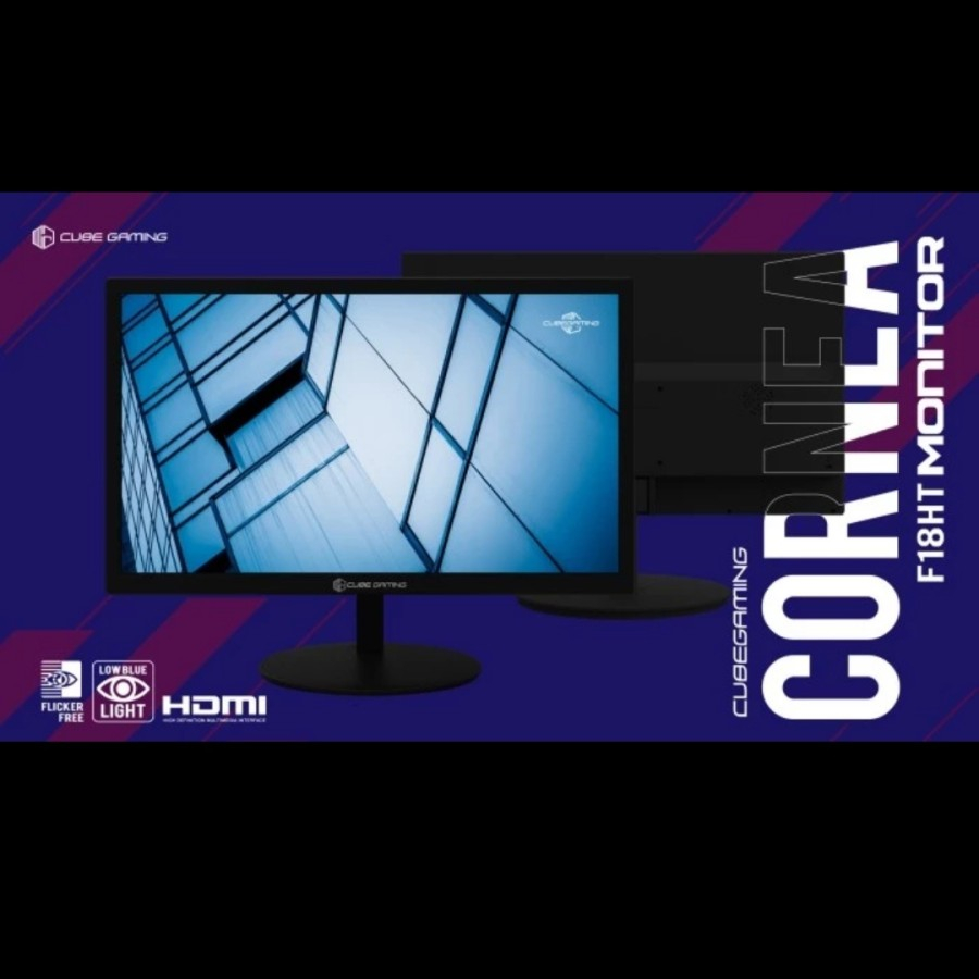 Monitor Cube Gaming 19&quot; Cornea F18HT 75Hz Monitor [VGA + HDMI]