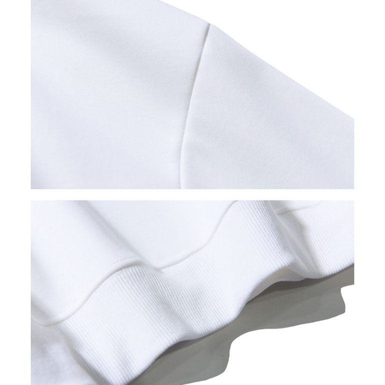 XiaoZhaiNv Korean Style White Butterfly Pattern Lengan Panjang Baju Sweater Wanita A0500