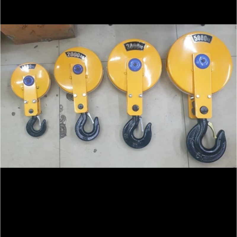 bottom hook wire rope hoist 1 ton