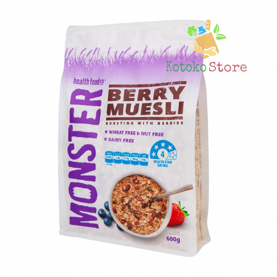 Monster Muesli Berry Muesli / Sereal Muesli Monster Berry 600gr