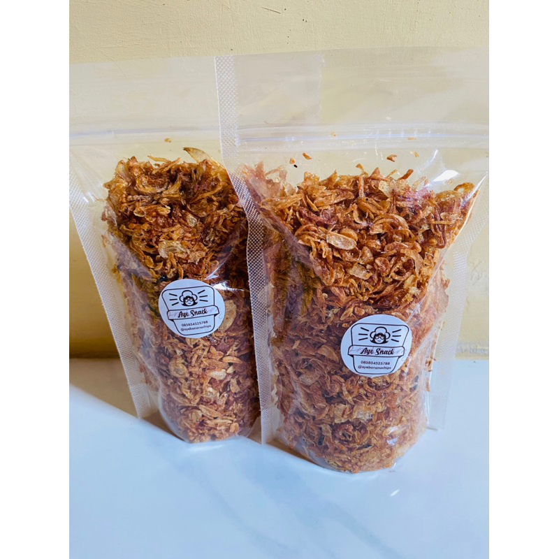 

snack camilan keluarga bawang merah goreng kemasan 100gr