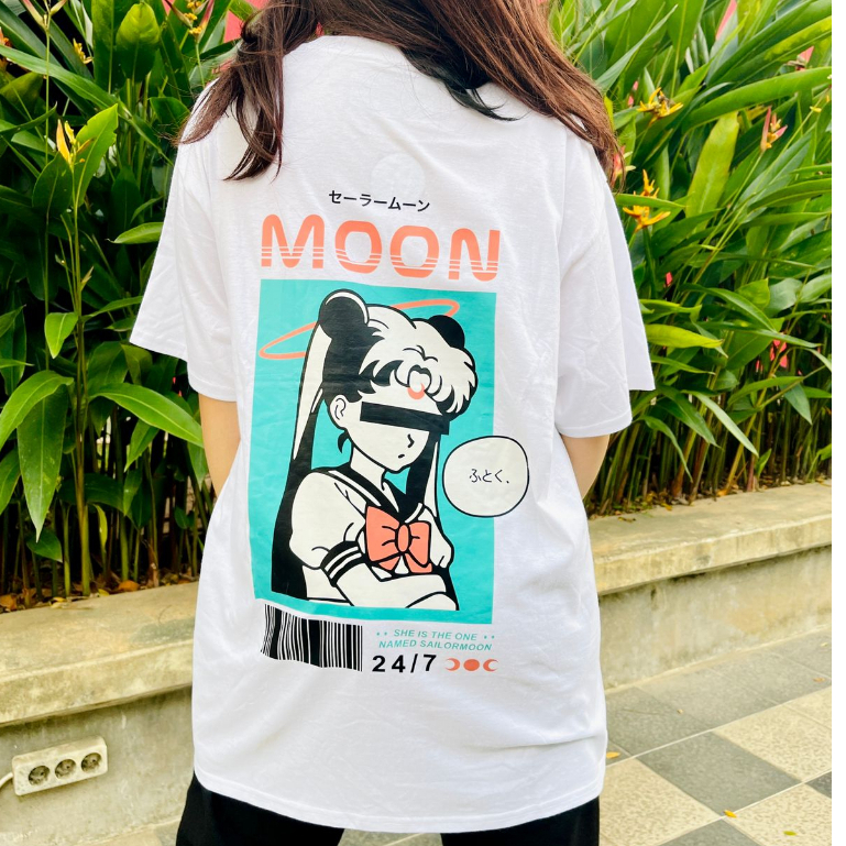 Kudou x Metro - Tshirt Sailormoon Nasa Girl Streetstyle Anime Manga