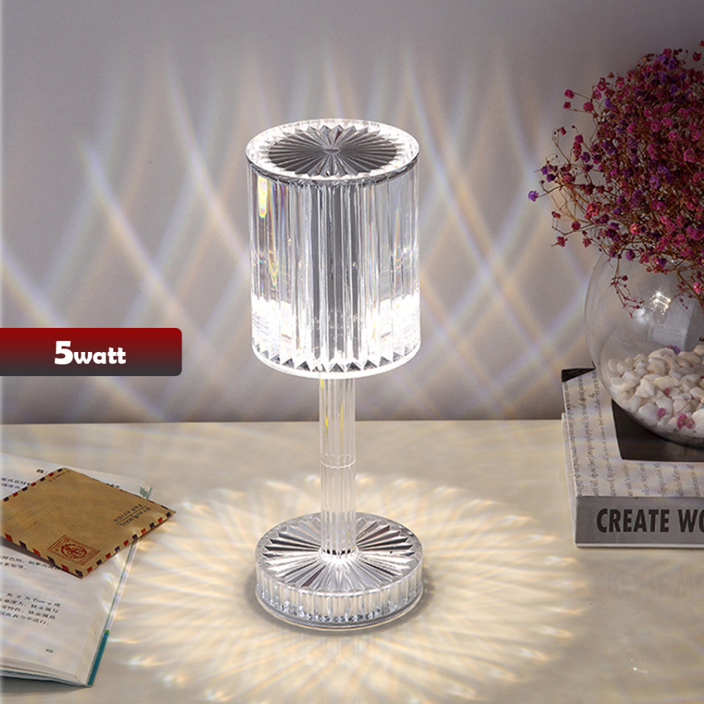 Lampu Crystal Meja / Lampu Hias Aesthetic Diamond Mewah - YOYOSOO