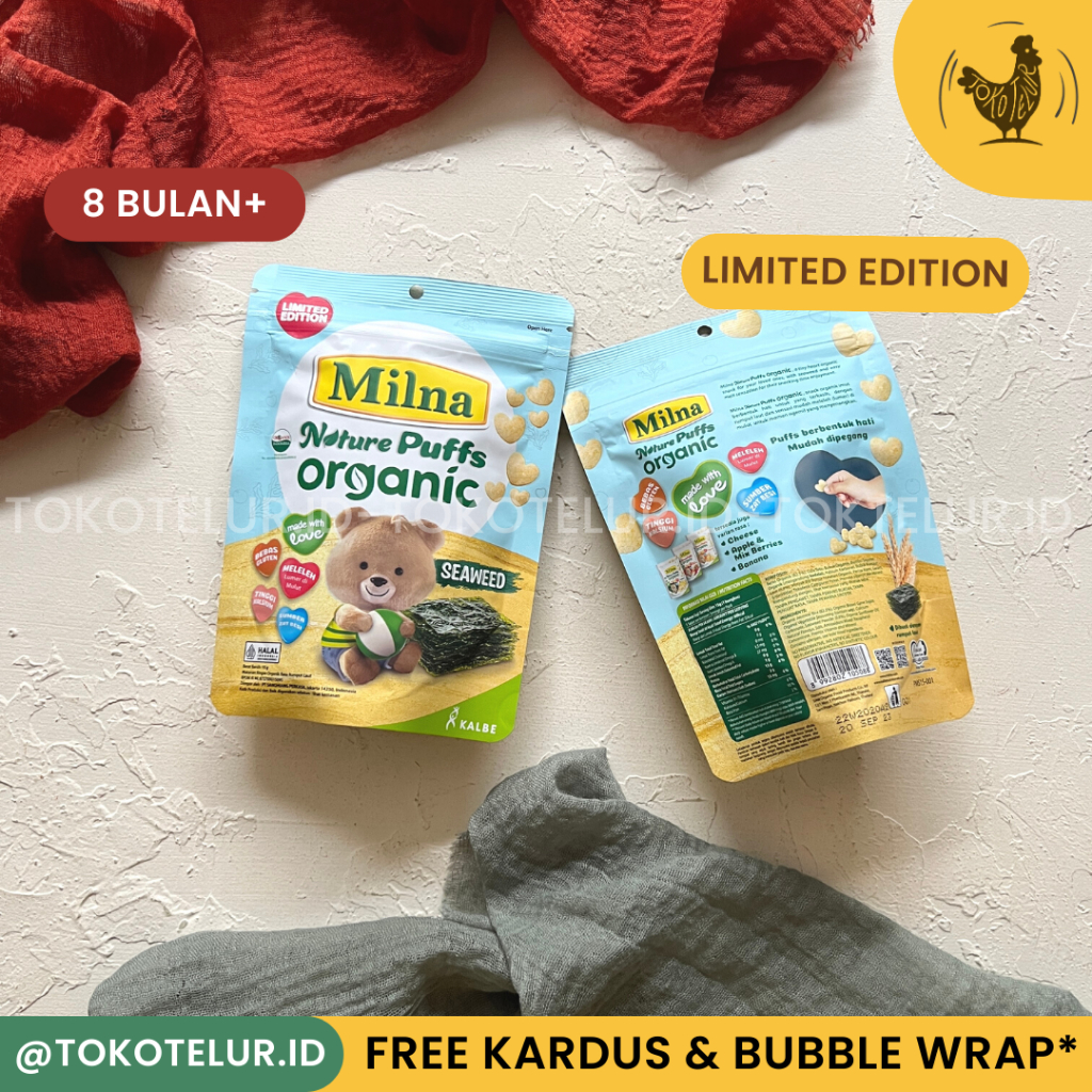 MILNA PUFF - Organic Nature Puff | Snack Biskuit Camilan Bayi Pouch