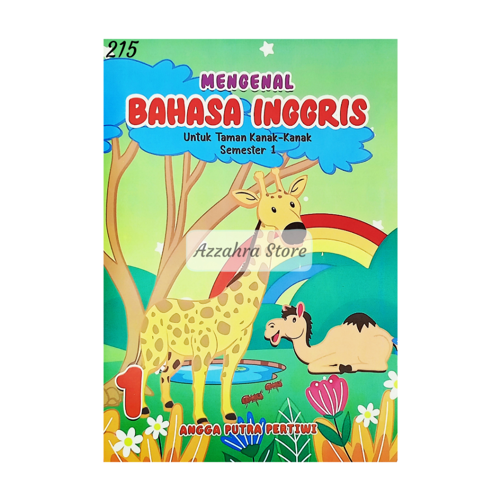 Buku LKS Anak TK Paud SD MI Mengenal Bahasa Inggris B Semester 1