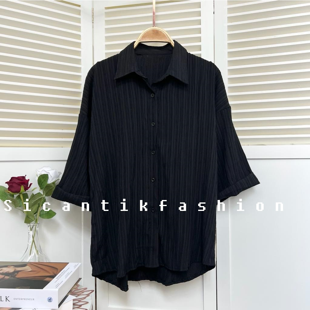 BLOUSE WANITA / KEMEJA WANITA / ATASAN WANITA OVERSIZE LADYCRUSH