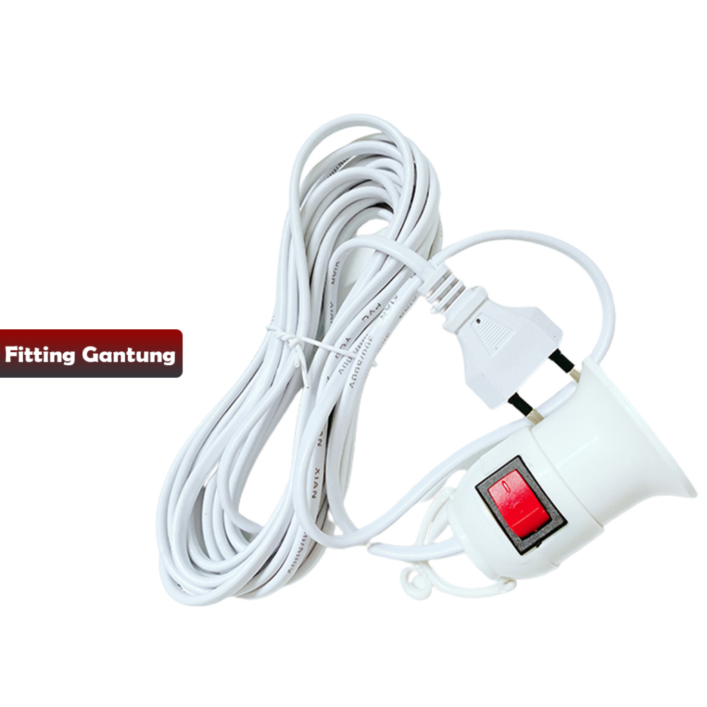 Fitting gantung kabel siap pakai ukuran 3 meter &amp; 5 meter / fitting gantung kabel - YOYOSOO