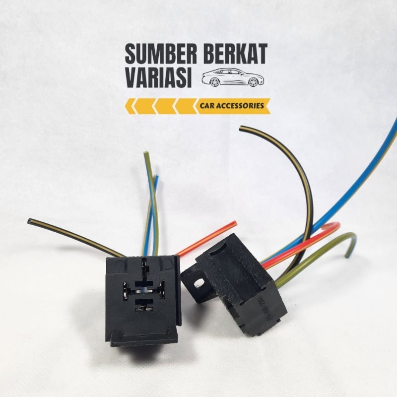 Socket Relay Lampu dan Klakson Mobil 4 dan 5 Kabel