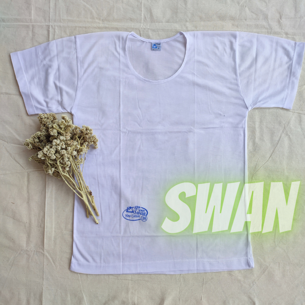 KAOS OBLONG WARNA PUTIH KAOS DALAM SWAN POLOS