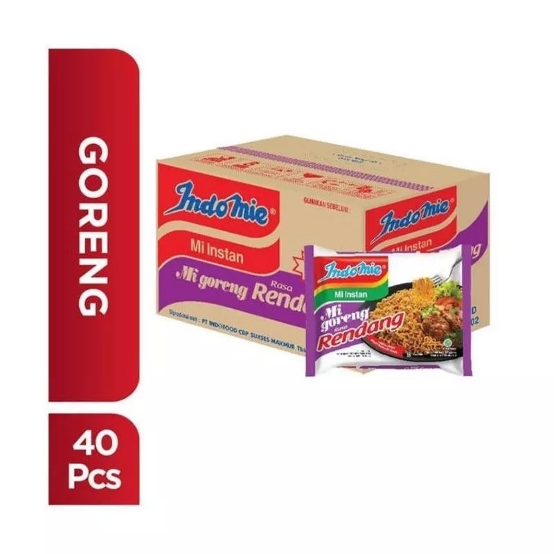 

INDOMIE GORENG RENDANG 1 DUS ISI 40 PCS