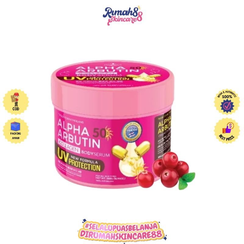 ALPHA ARBUTIN SPF50 UV Protection Collagen Body Serum / Serum Badan / Body Lotion / Precious Skin / 