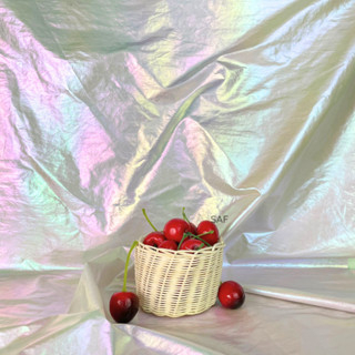 Kain backdrop Reflektif Hologram - napkin Props photography