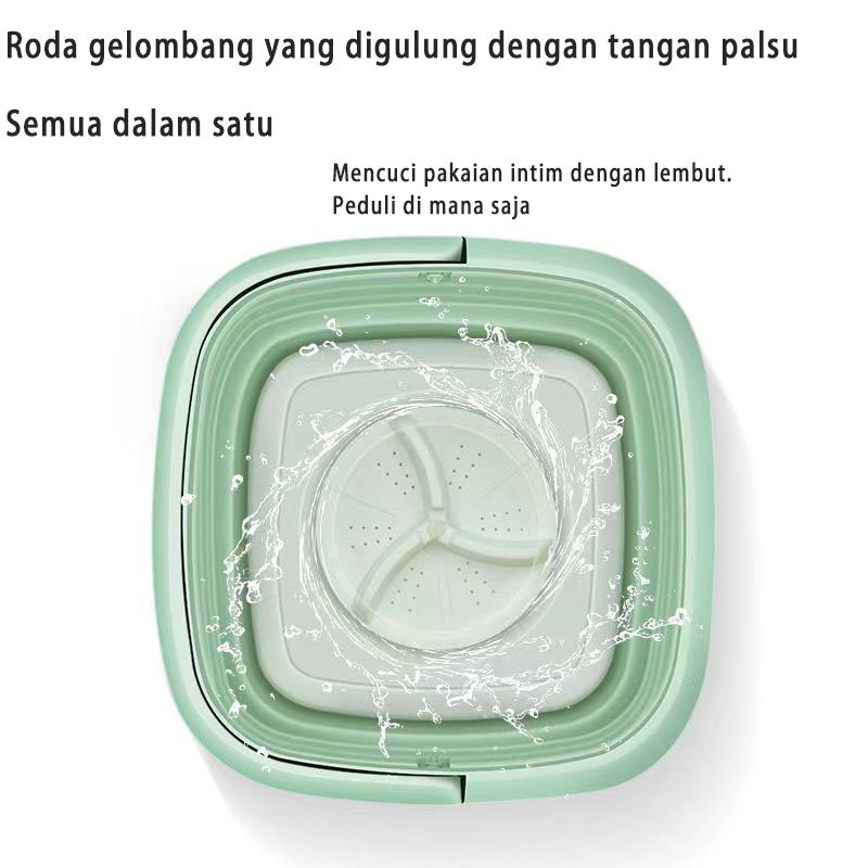 Mesin Cuci Mini Dengan Pengering Kecil Lipat Mesin Cuci portable Ringan Mesin Cuci Binatu Perjalanan