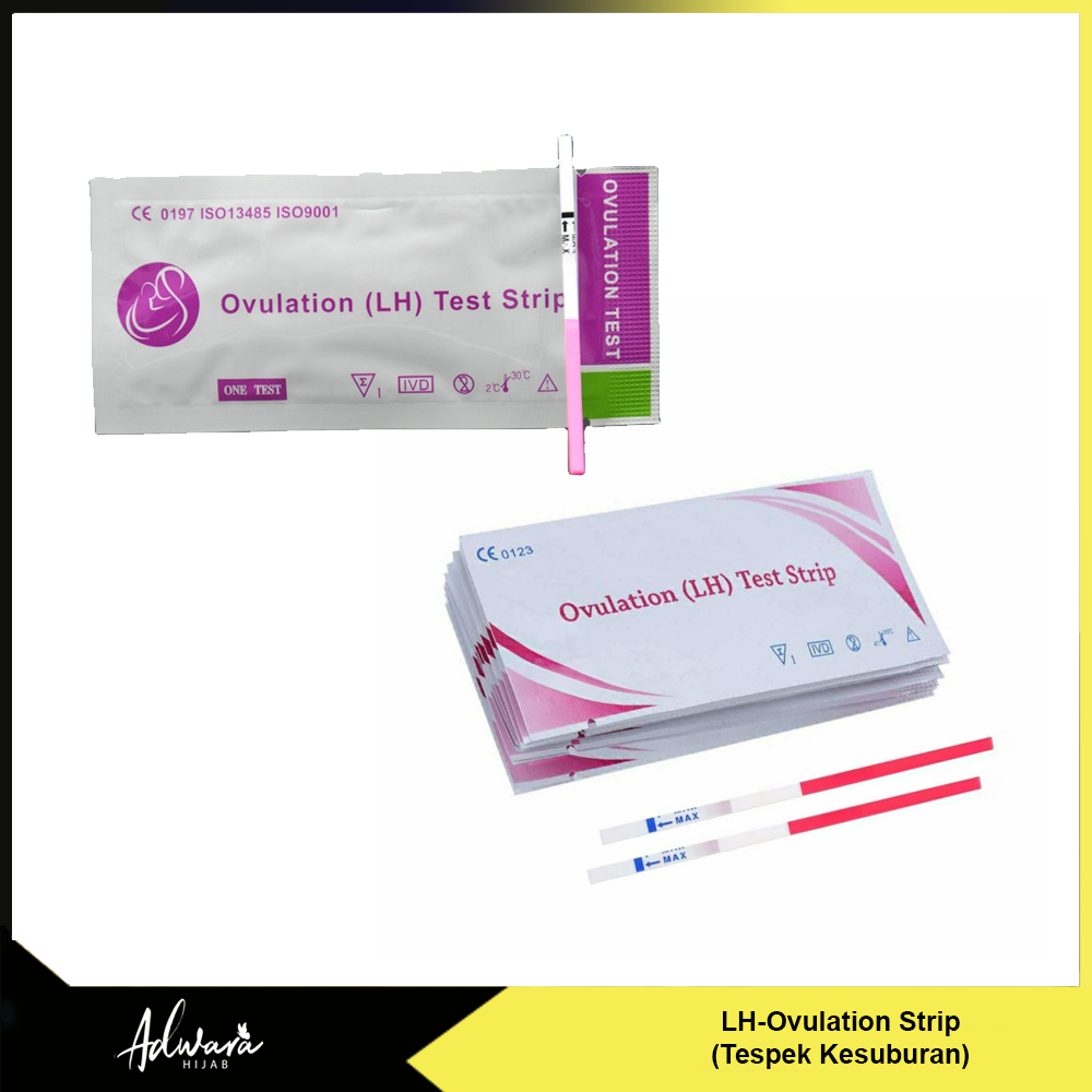 Ovulation LH Strip Test / Test Pack Kesuburan Wanita Ungu dan Pink