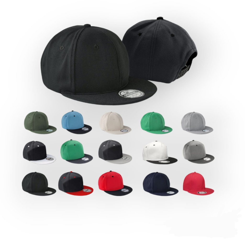 Topi Snapback Polos Premium