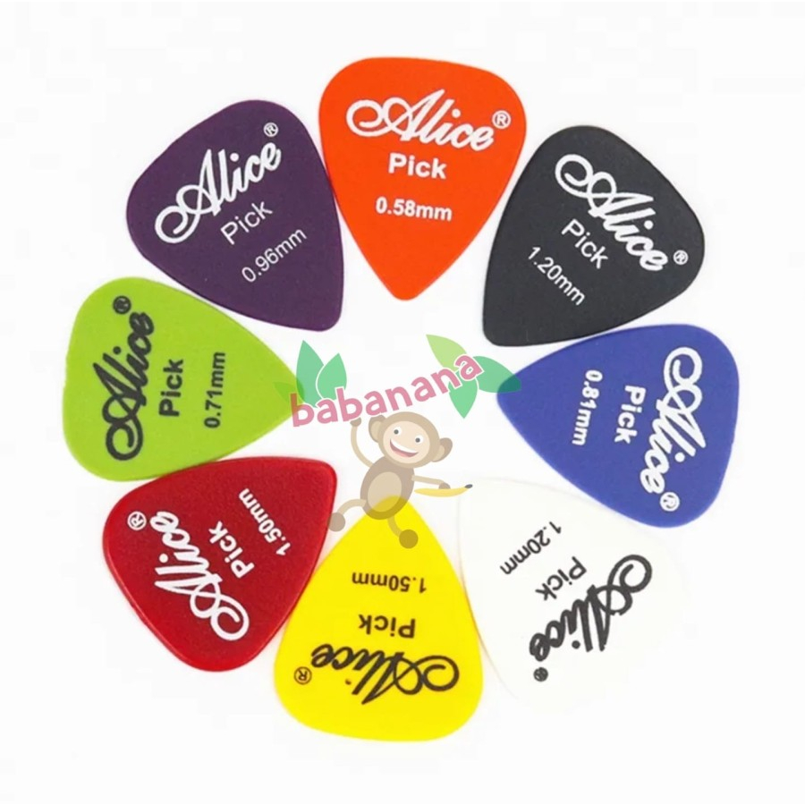 Pick Gitar Alice Akustik 50PCS Multi Color Pik Guitar Petik Murah