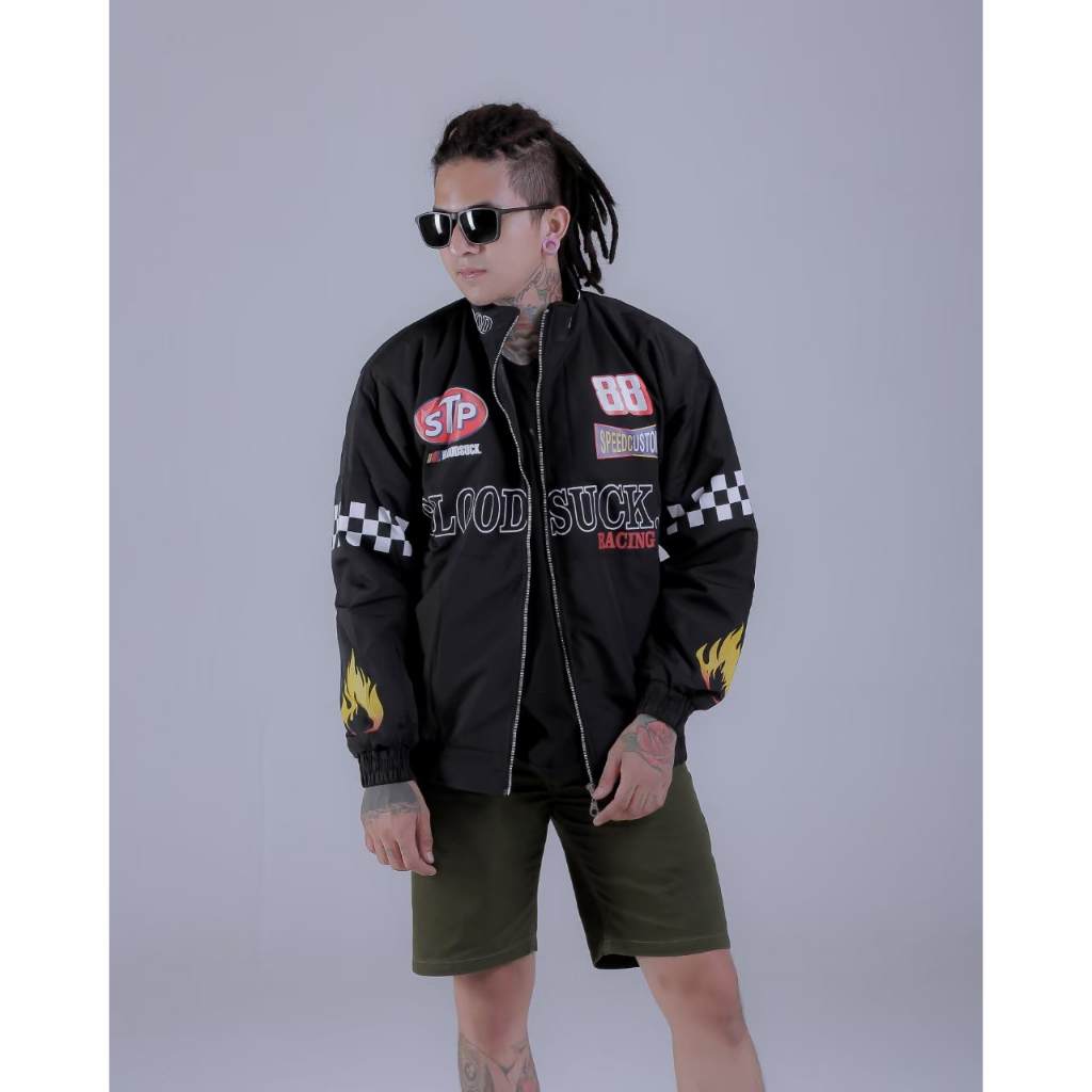 GENIOUS ORIGINAL JAKET NASCAR PRIA JACKET RIDING SUNMORI BIKER TEAM BAHAN PREMIUM