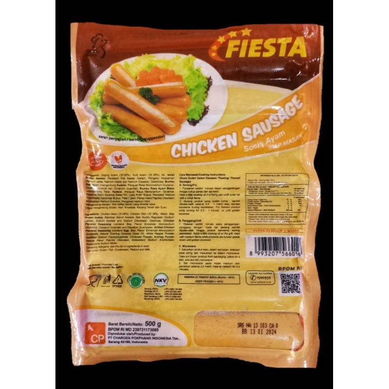 

fiesta sosis ayam 500gr / chicken sausage