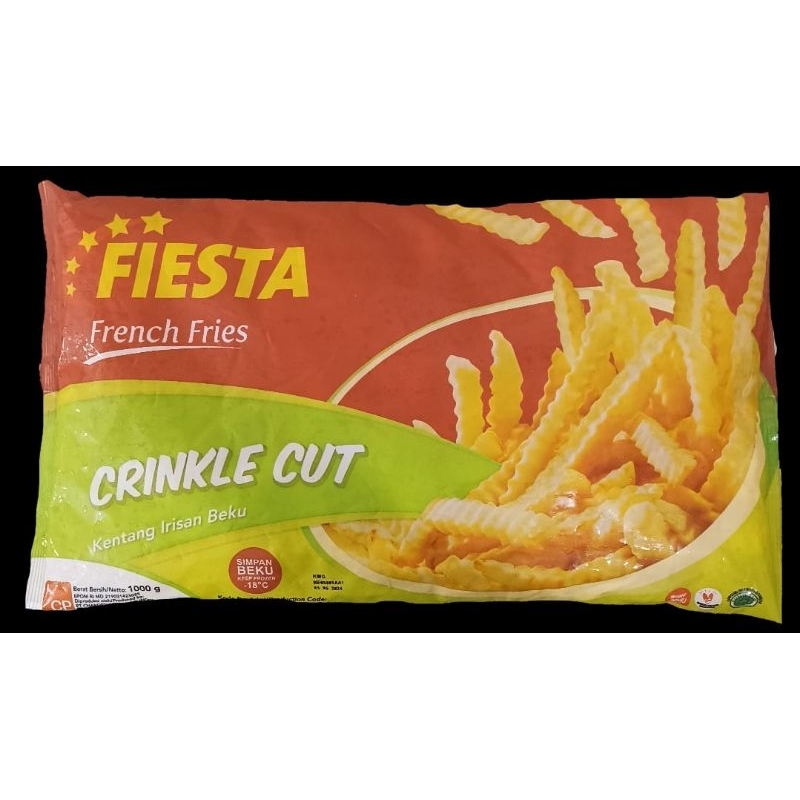 

fiesta crinkle cut 1kg / kentang goreng beku gerigi