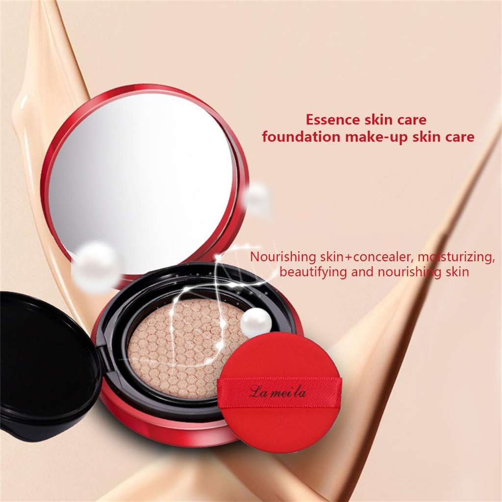 Lameila 5115 BB Cushion Cream Red Edition Waterproof dan Tahan Lama