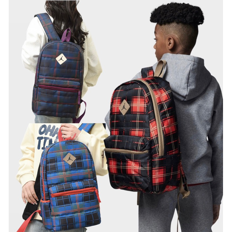 [NEW RELEASE✅]Ransel Nike Jordan Quilted Tartan Daypack Bagpack Backpack / Tas Nike Jordan Quilted Tartan / Ransel Tartan / Bagpack Tartan / Tas Sekolah Ransel Anak / Ransel Pria / Ransel Kuliah Kantor Kerja Sekolah