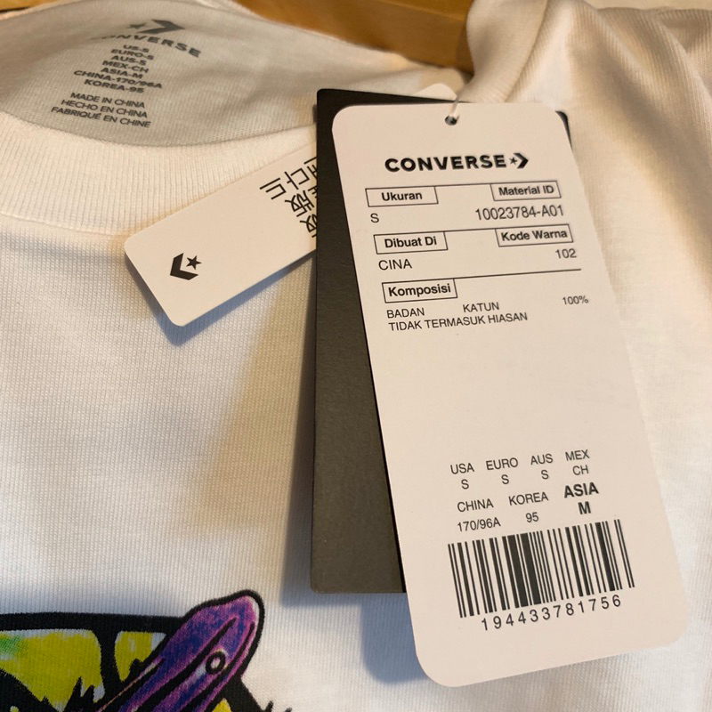 CONVERSE RSE STAR CHEVRON LIZARD GRAPHIC TEE ORIGINAL ( RESMI PT MAP )