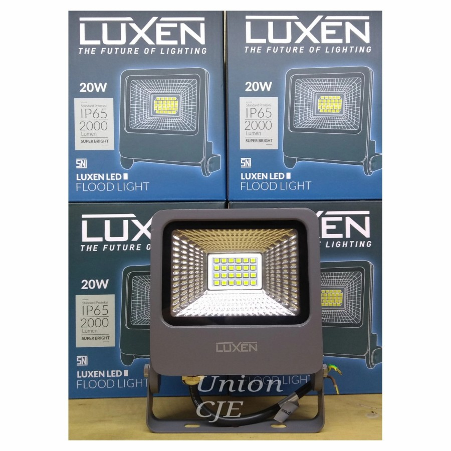 Lampu Sorot Taman Floodlight LED 20W IP65 Slim LED LUXEN