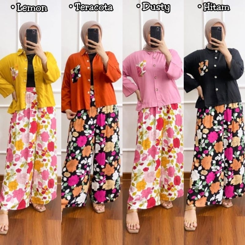INARA SET NEW ONESET FLOWERS VIRAL SETELAN PREMIUM TERLARIS KEKINIAN