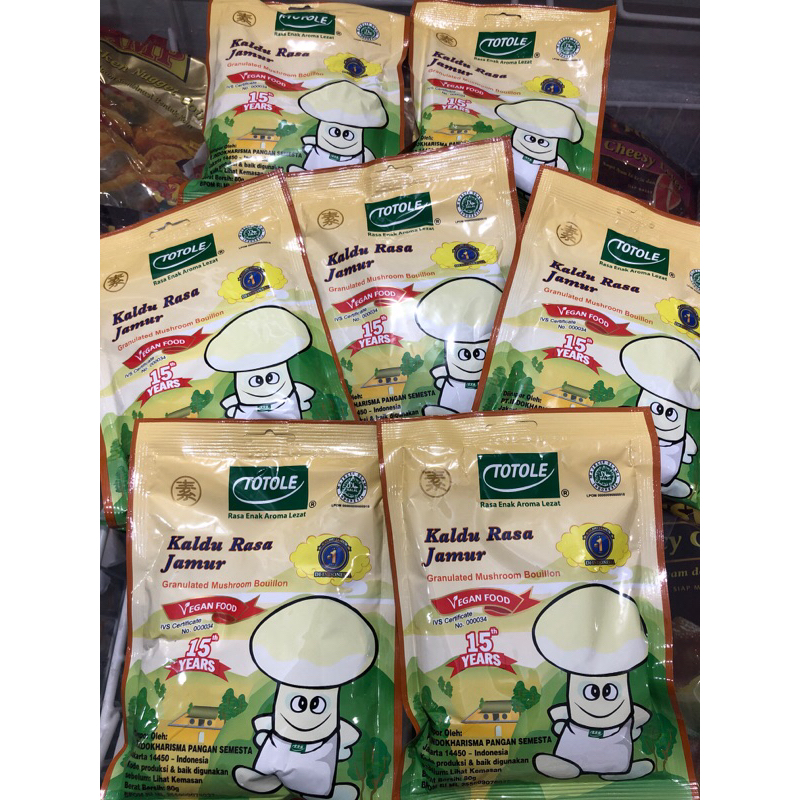 

Totole kaldu ayam jamur rasa enak aroma lezat 80gr