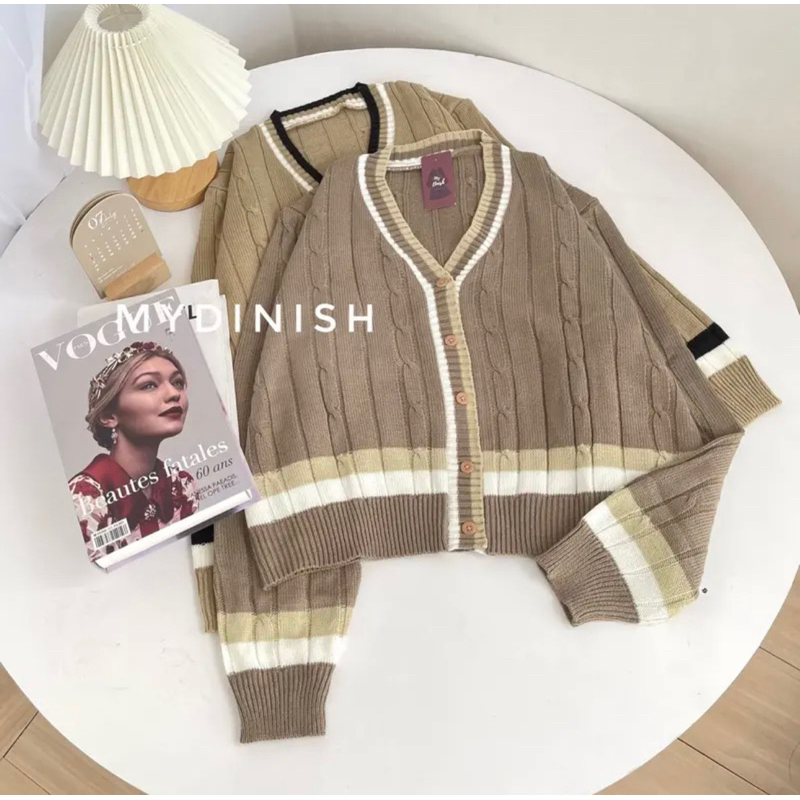 Ciriva Cable Cardy Cardigan Rajut Wanita terbaru