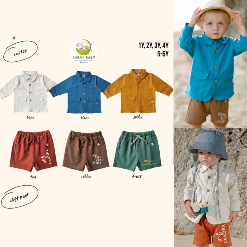 BOHOPANNA CALI TOP/ CLIFF PANTS BOHOPANNA/ KEMEJA ANAK