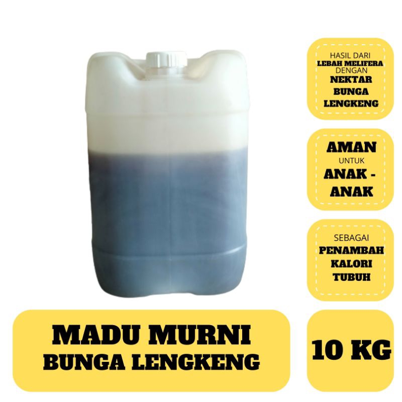 

Korzaln Madu Murni Bunga Lengkeng Dari Tawon Melifera Kemasan 10Kg