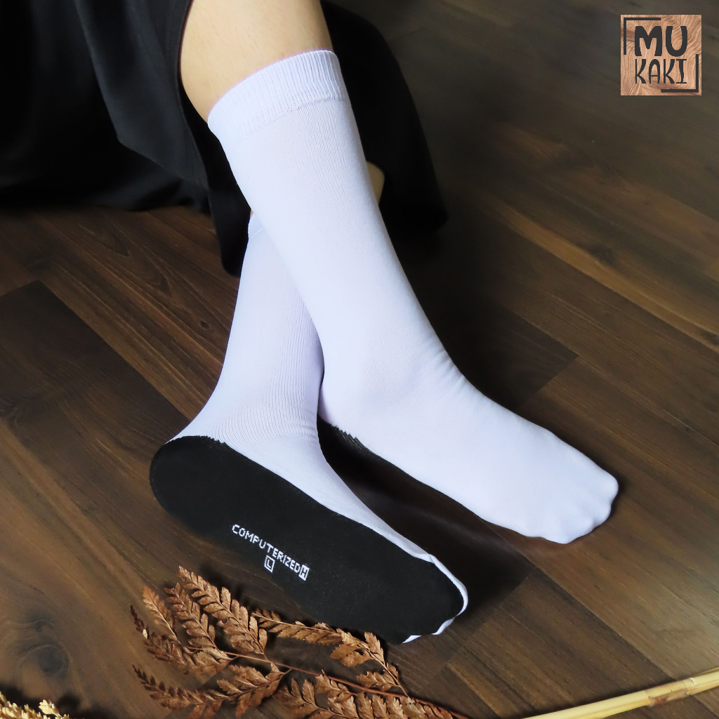 Kaos Kaki Non Jempol Telapak Hitam Nylon Premium Mukaki