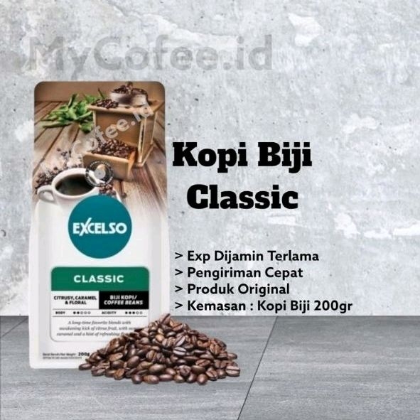 

Kopi Biji Excelso Classic 200g