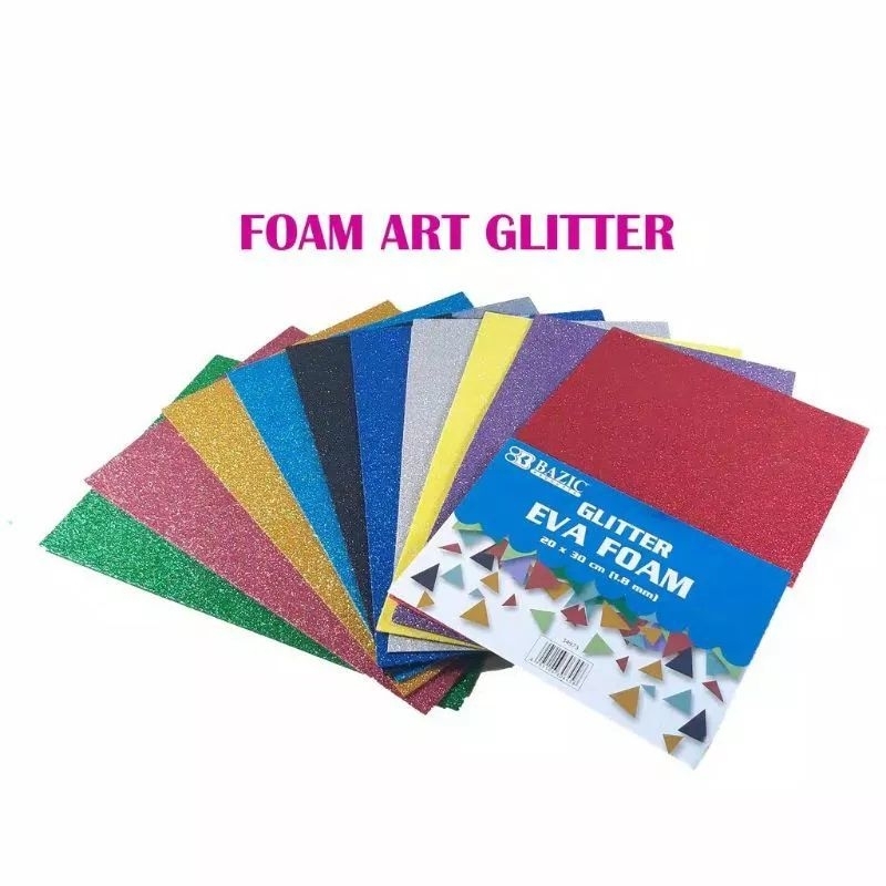 

busa foam art glitter utk prakarya dan kerajinan