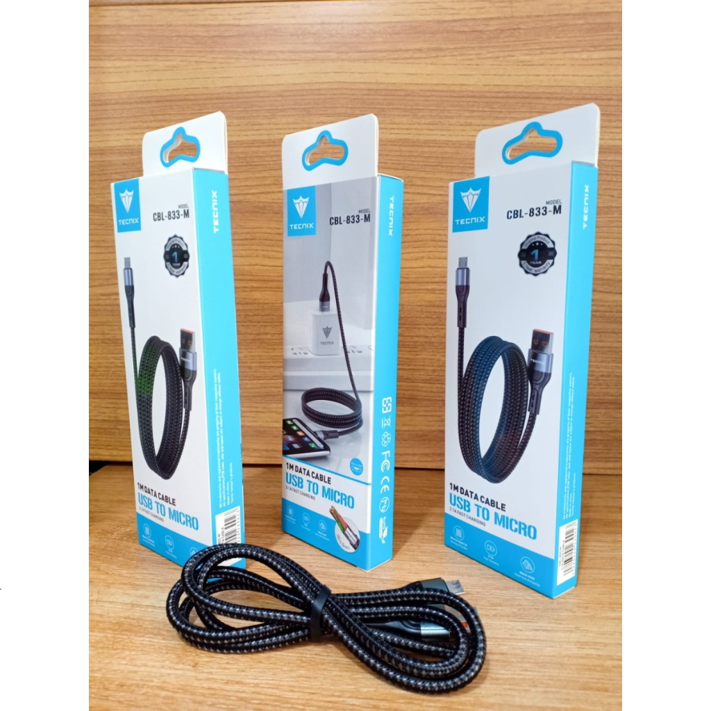 Kabel Data Micro USB TECNIX CBL-833-M Kabel Micro USB fast charge 3.1A