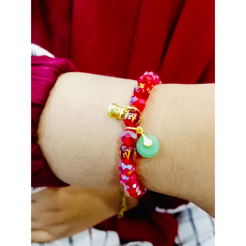 Gelang tangan wanita / gelang kristal / gelang lapis emas