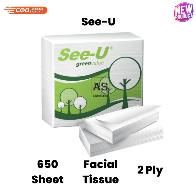 Tissue See-U Green Value 650 Gram