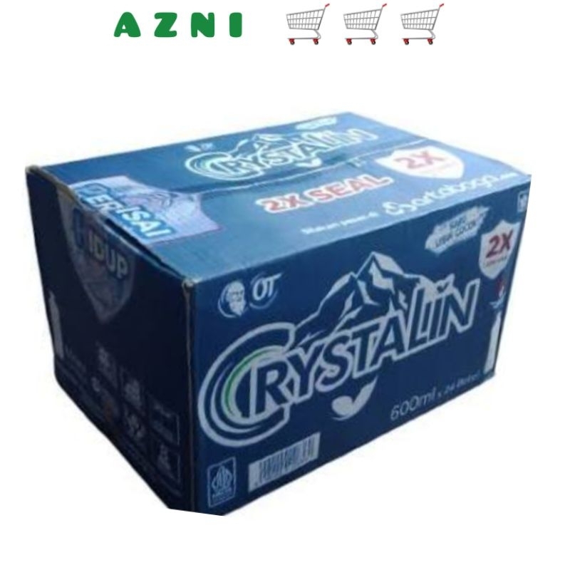 

CRYSTALIN 1 Dus Karton 600ml X 24Pcs / 1,5Liter X 12Pcs - Air Mineral