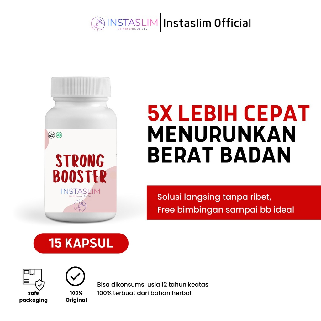STRONG BOOSTER INSTASLIM - 5X TURUN BB LEBIH CEPAT - DIET TERAMPUH - PELANGSING BADAN AMPUH