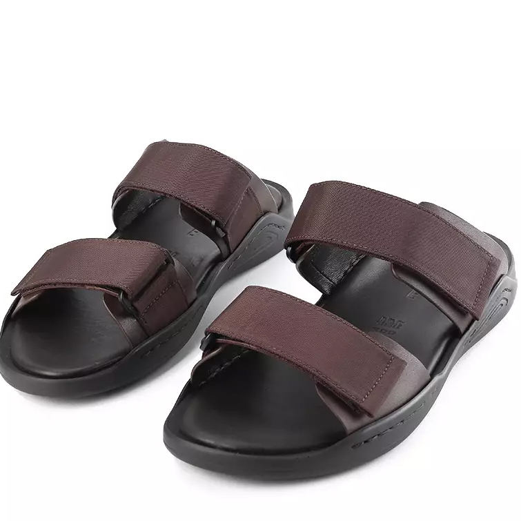 ANDREW SANDAL PRIA TERBARU ORIGINAL CASUAL KULIT BRANDED COKLAT ANMB3