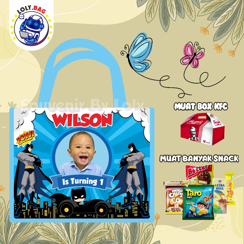 

TAS ULANG TAHUN TERLARIS / TEMA BATMAN