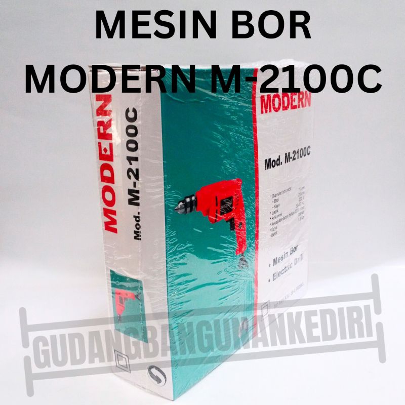 modern M2100C / M 2100 C / M-2100C 10mm Mesin bor tangan 10mm