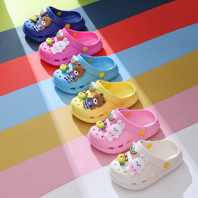 Sandal ANAK BAIM IMPORT sandal pantai anak laki -laki dan perempuan indoor kartun lucu terbaru usia 1-3 tahun dan 4-6 tahun