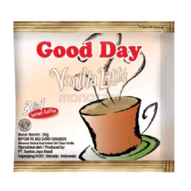 

Good day vanilla latte renteng 10*20g