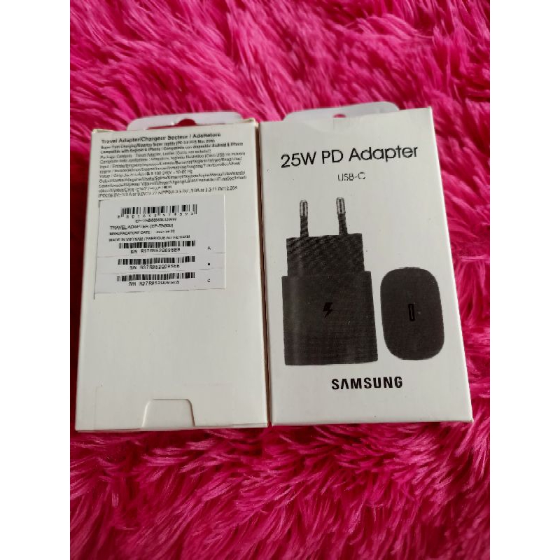 ADAPTOR SAMSUNG 25W A33/A53/A73/A52S SUPER CEPAT ORIGINAL 100%