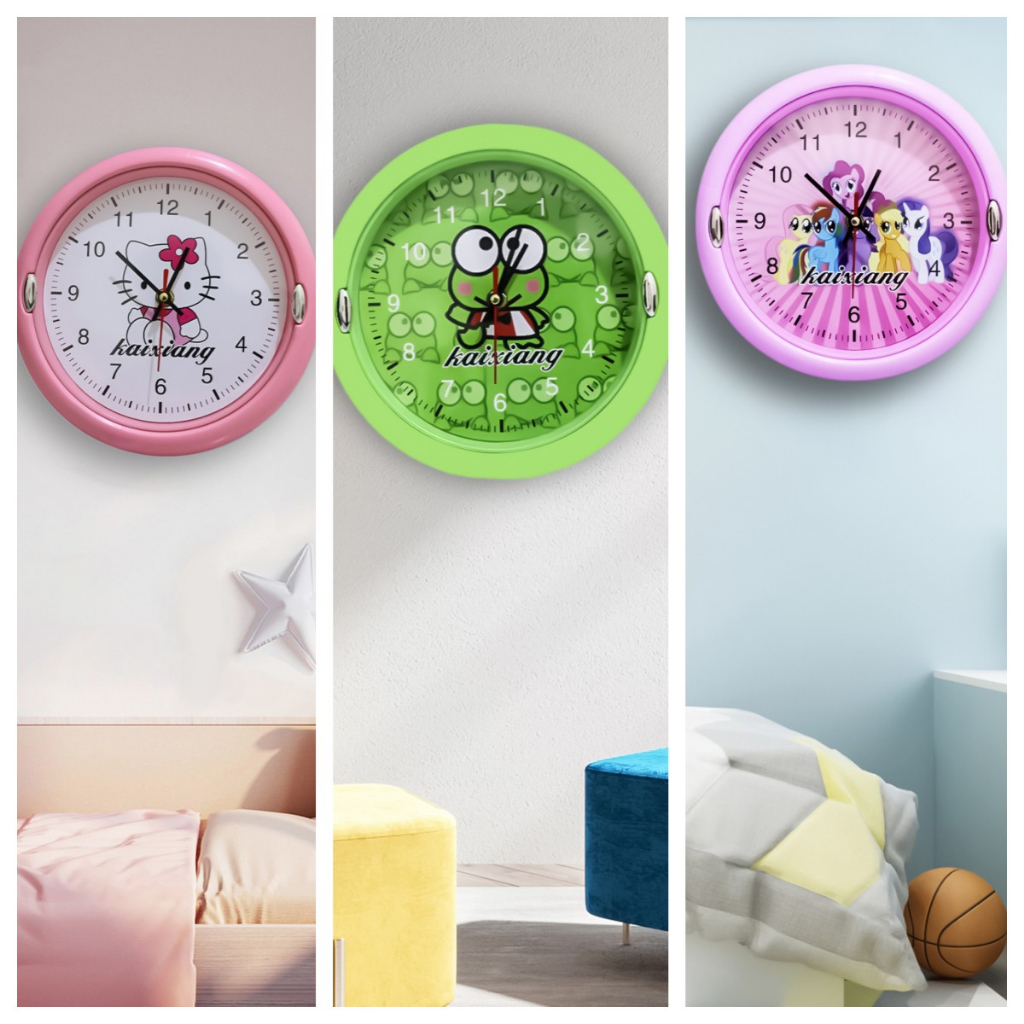 Jam Dinding Hello Kity Jam Dinding Dekorasi Kamar Anak Lucu Jam Dinding Doraemon Jam Dinding Keropy Jam Dinding Little Pony | V2A1